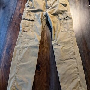 American Eagle Outfitters Men's Khaki Cargo Pants